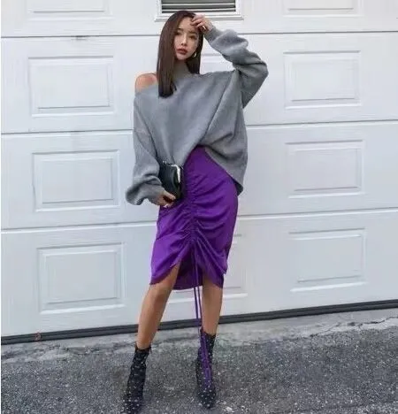 Winter Loose Autumn Elegant Knitted Warm Pullover Long Sleeve