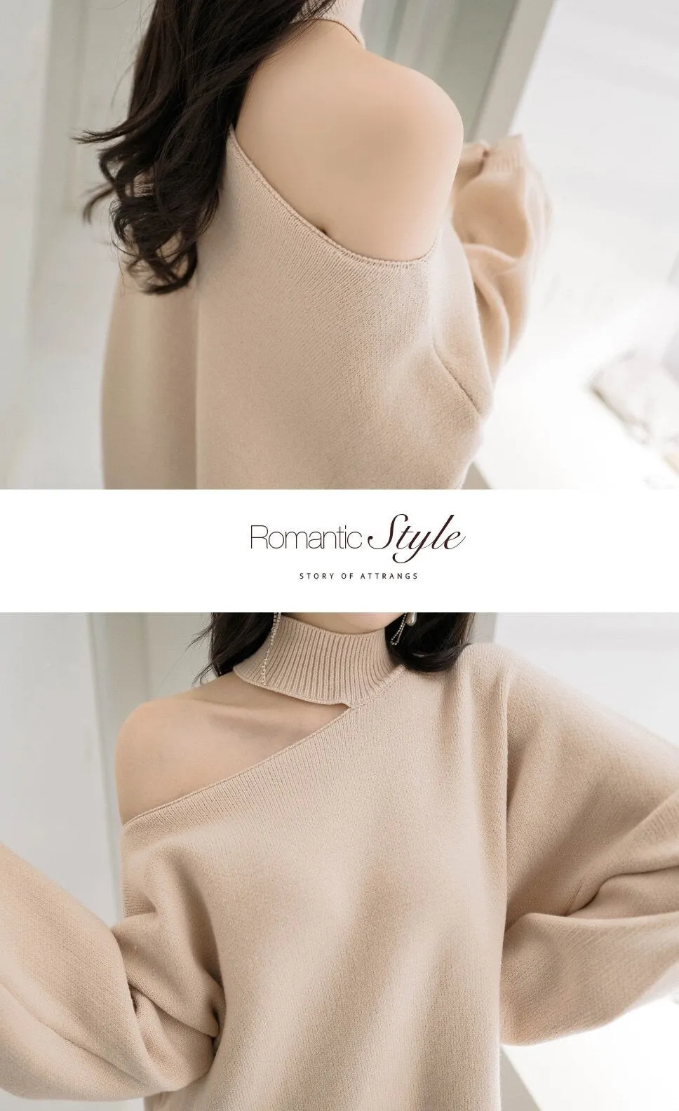 Winter Loose Autumn Elegant Knitted Warm Pullover Long Sleeve