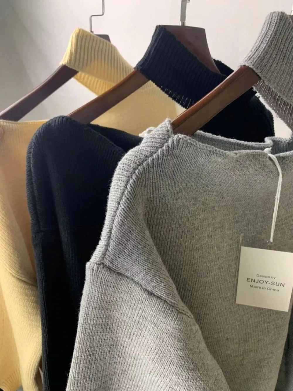 Winter Loose Autumn Elegant Knitted Warm Pullover Long Sleeve