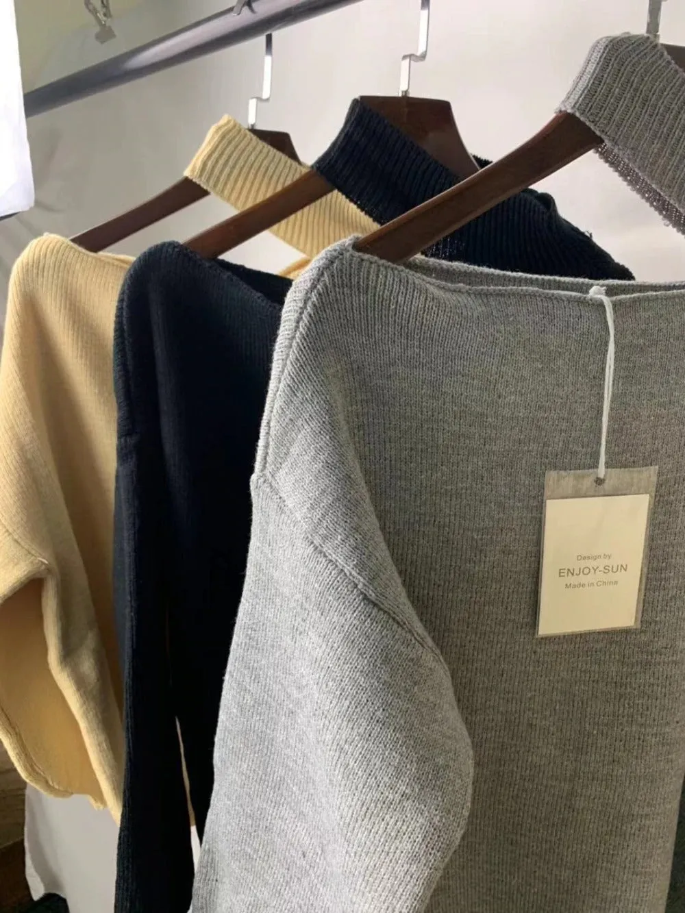 Winter Loose Autumn Elegant Knitted Warm Pullover Long Sleeve