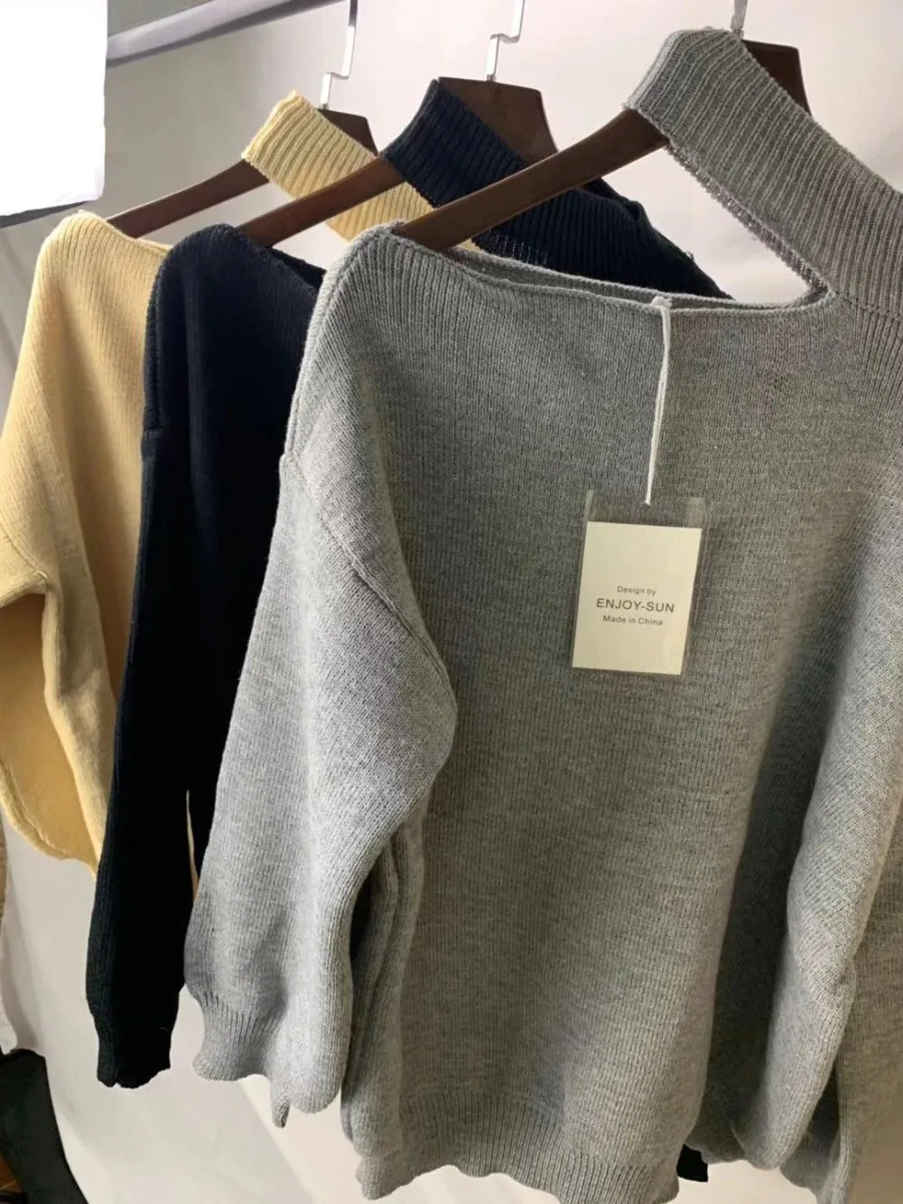 Winter Loose Autumn Elegant Knitted Warm Pullover Long Sleeve