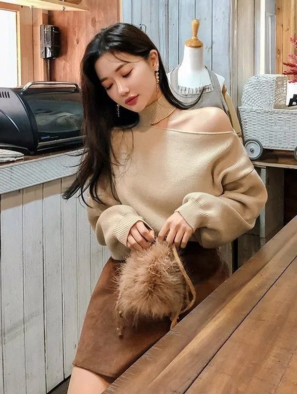 Winter Loose Autumn Elegant Knitted Warm Pullover Long Sleeve